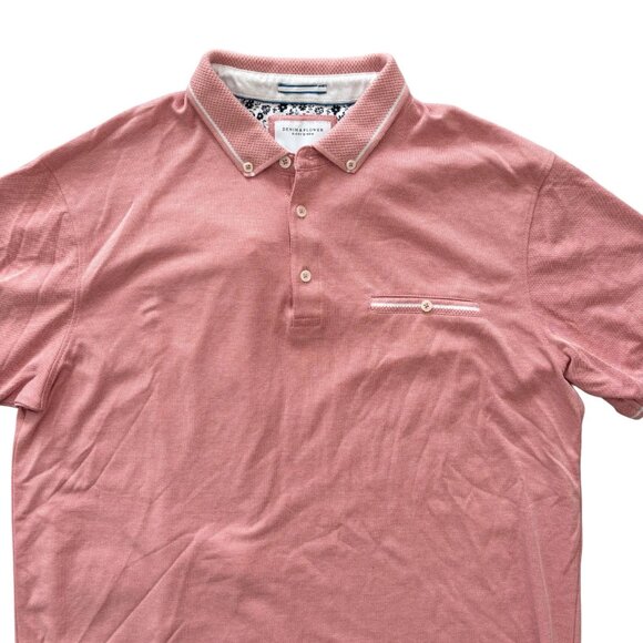 NEW DENIM & FLOWER Ricky Singh Bundle (2) Short Sleeve Polo Shirts MEN'S L - Picture 4 of 11